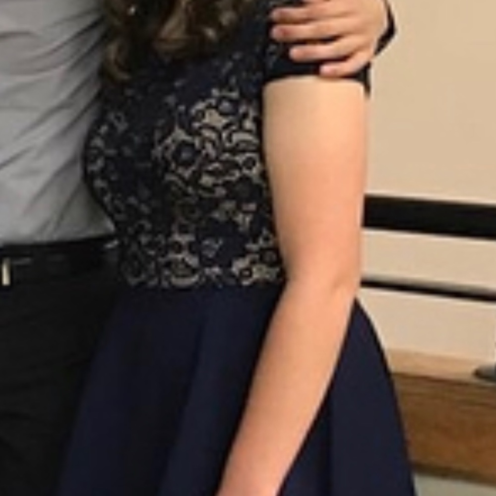 Navy blue formal dress